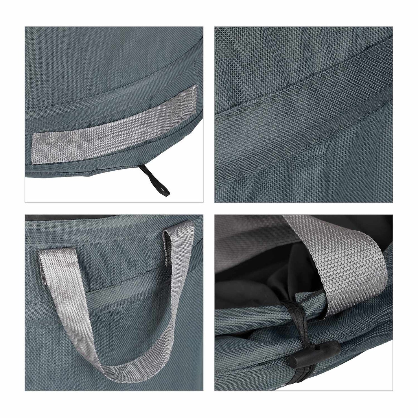 3 pcs. garden sacks 160-litre grey