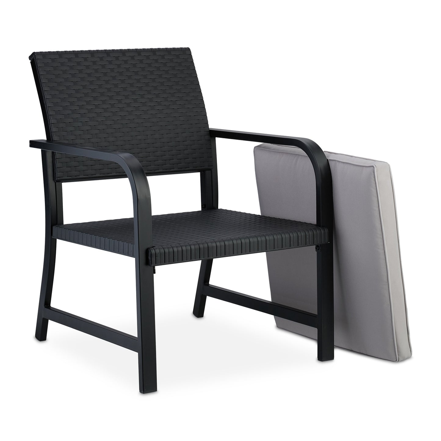 3-piece balcony furniture set in rattan look