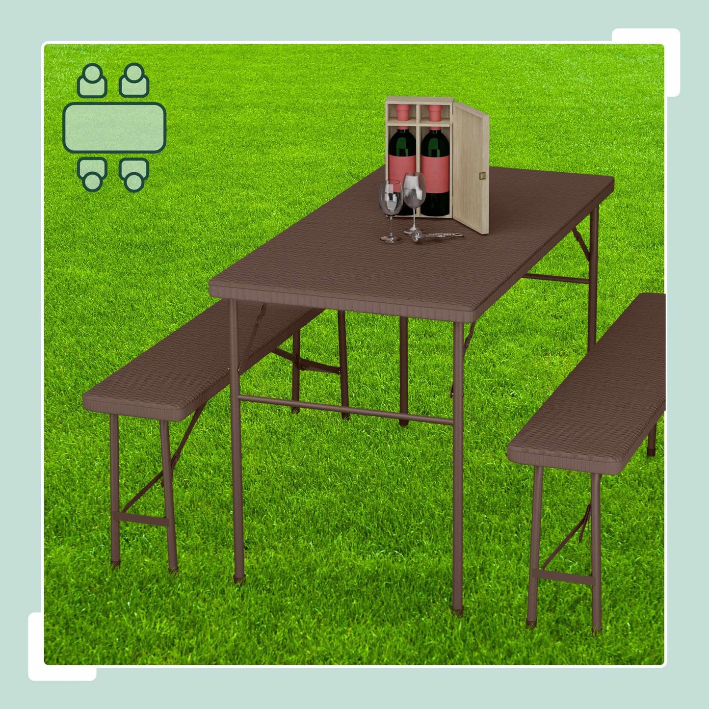 3-piece collapsible beer tent set
