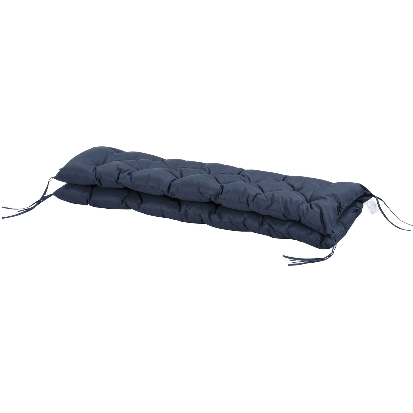 Dark blue 3-seat bench cushion, 150x98x8 cm, indoor/outdoor