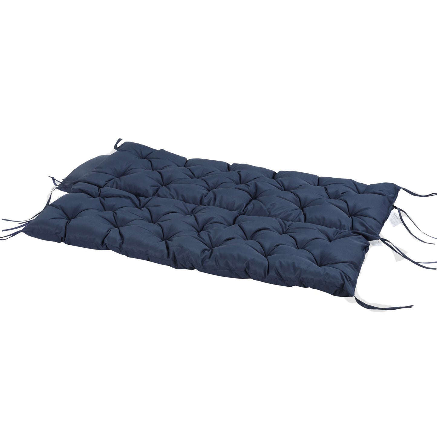 Dark blue 3-seat bench cushion, 150x98x8 cm, indoor/outdoor