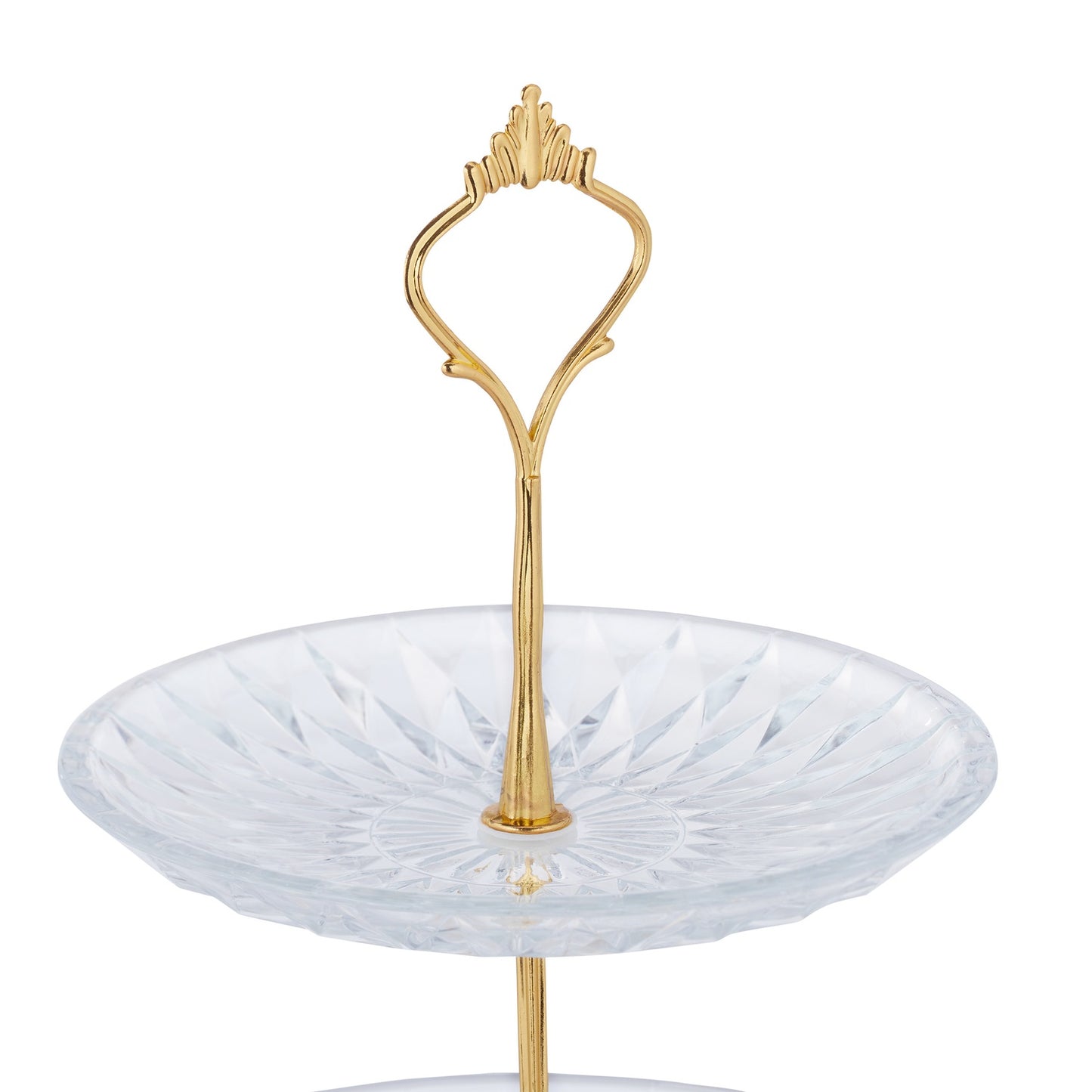 3-tier glass dish