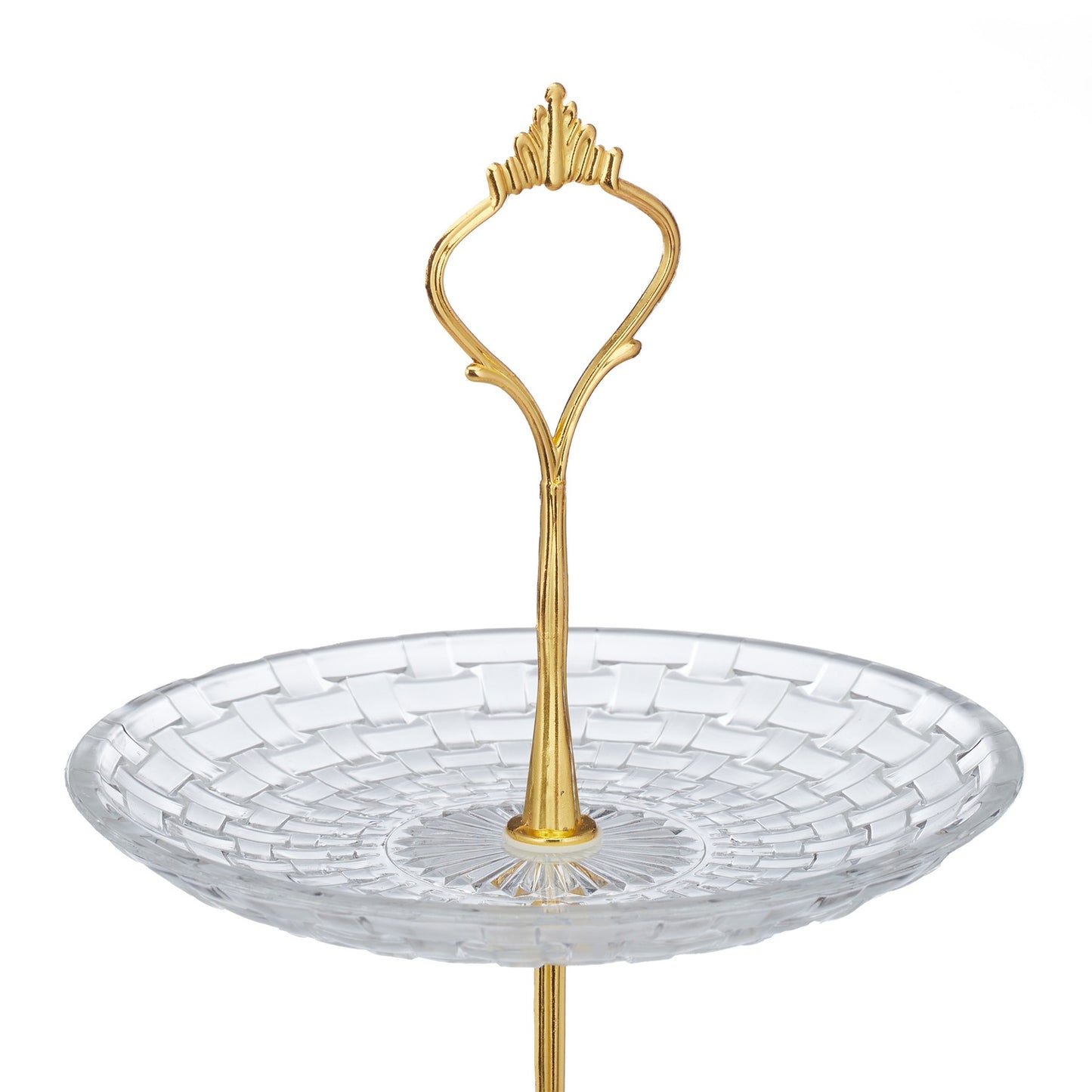3-tier glass dish