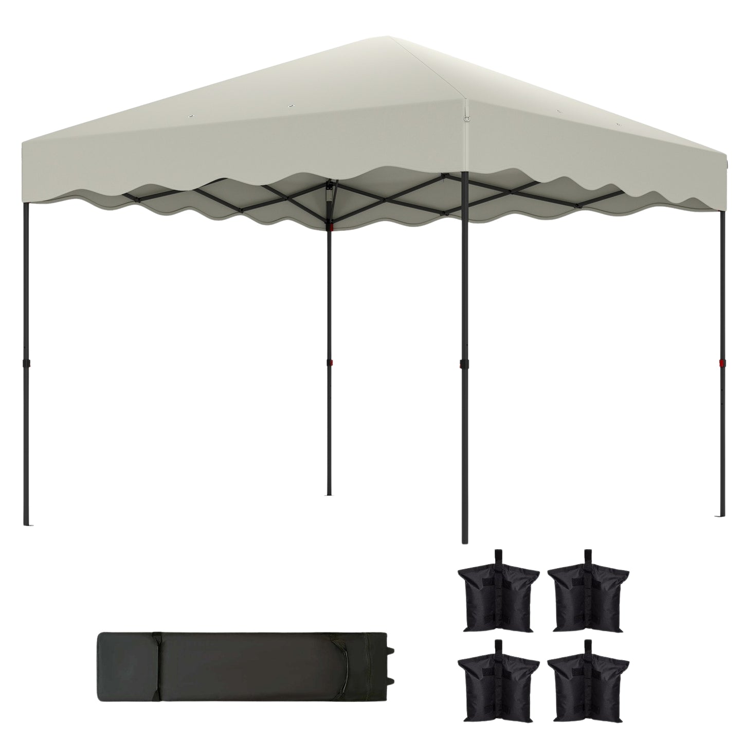 3x3m pop-up pavilion, water-repellent, UV 50+ protection