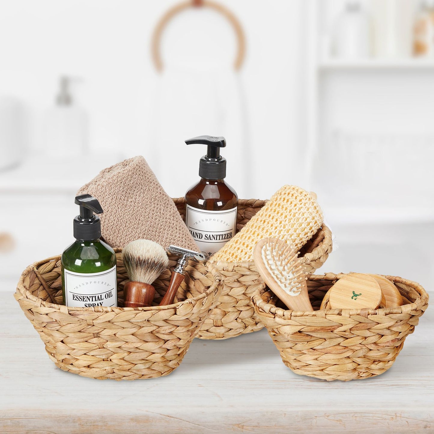 3x storage baskets for water hyacinth
