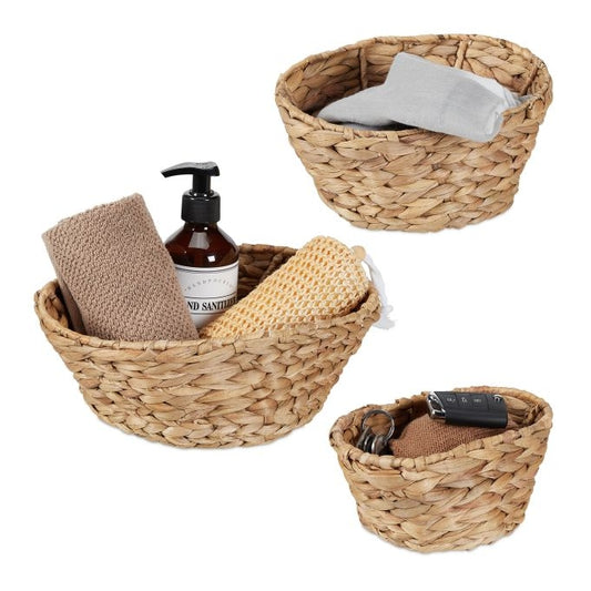 3x storage baskets for water hyacinth