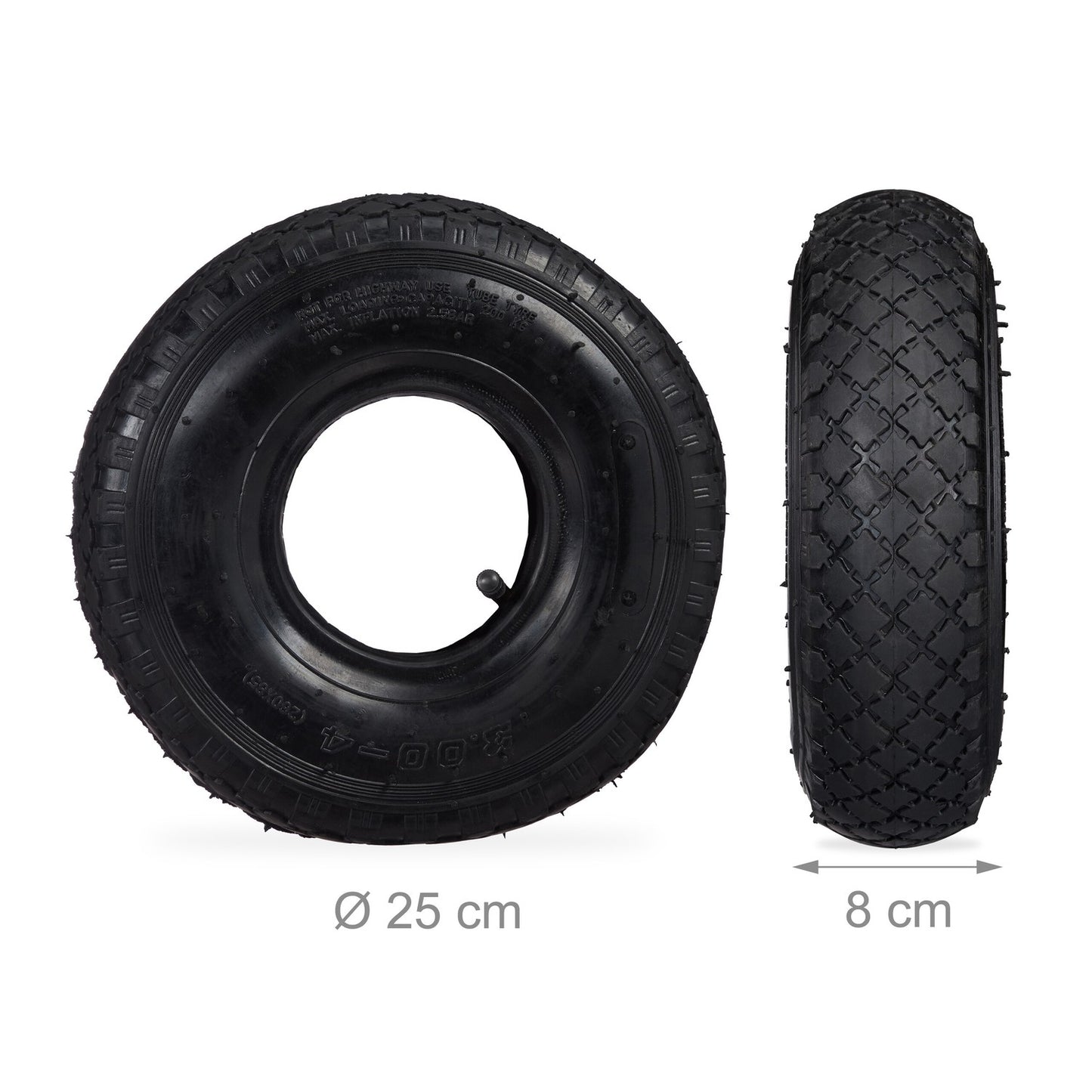 3x truck tires 3.00-4 with inner tube