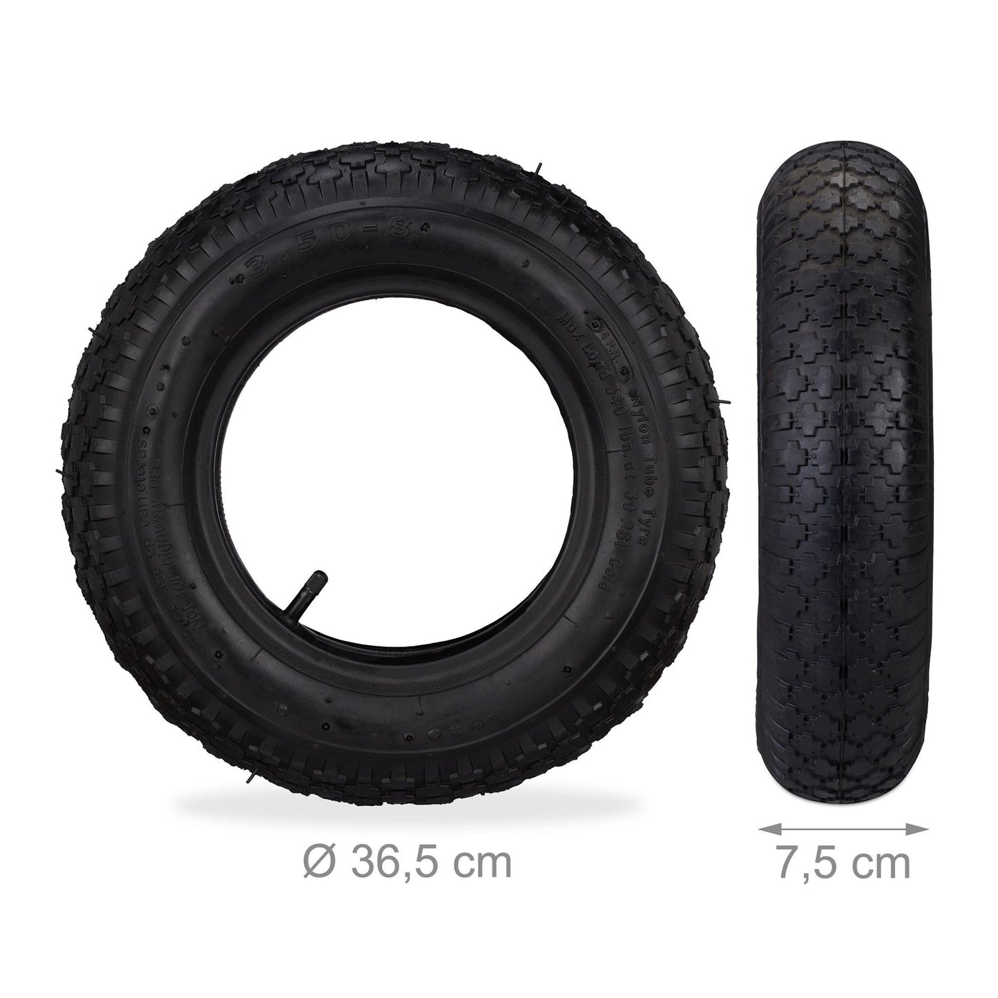 3x truck tires 3.50-8 with inner tube
