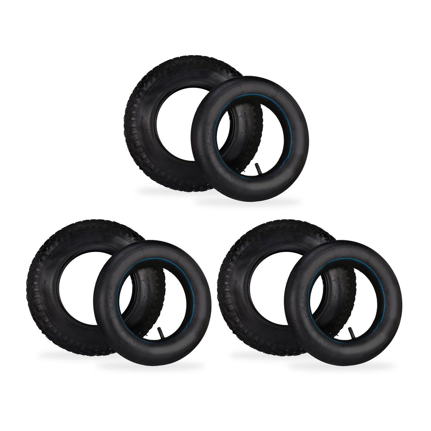3x truck tires 3.50-8 with inner tube
