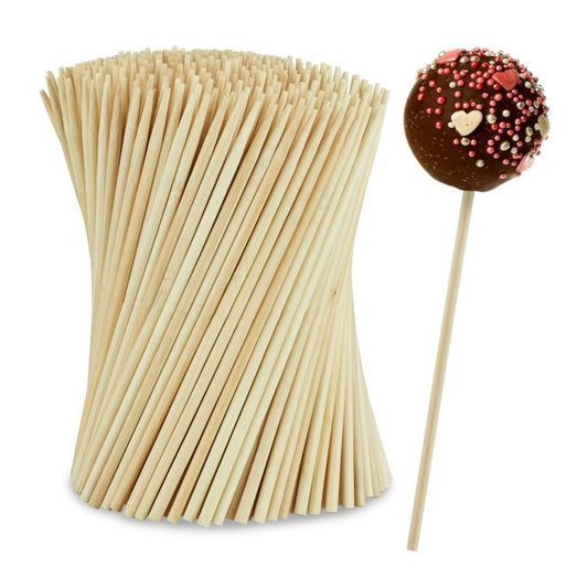 400x Cake Pop Sticks Bamboo