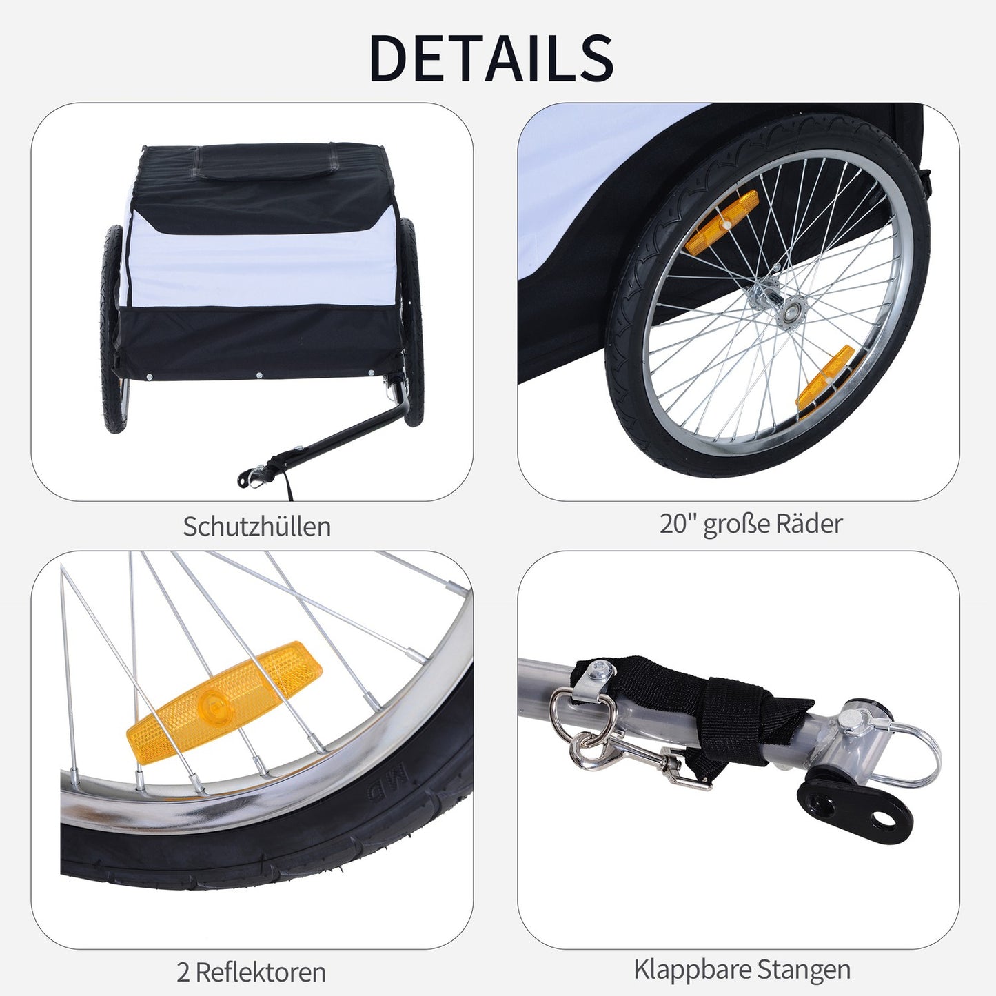 Handcart, 40 kg capacity, steel frame, 140x77x65 cm