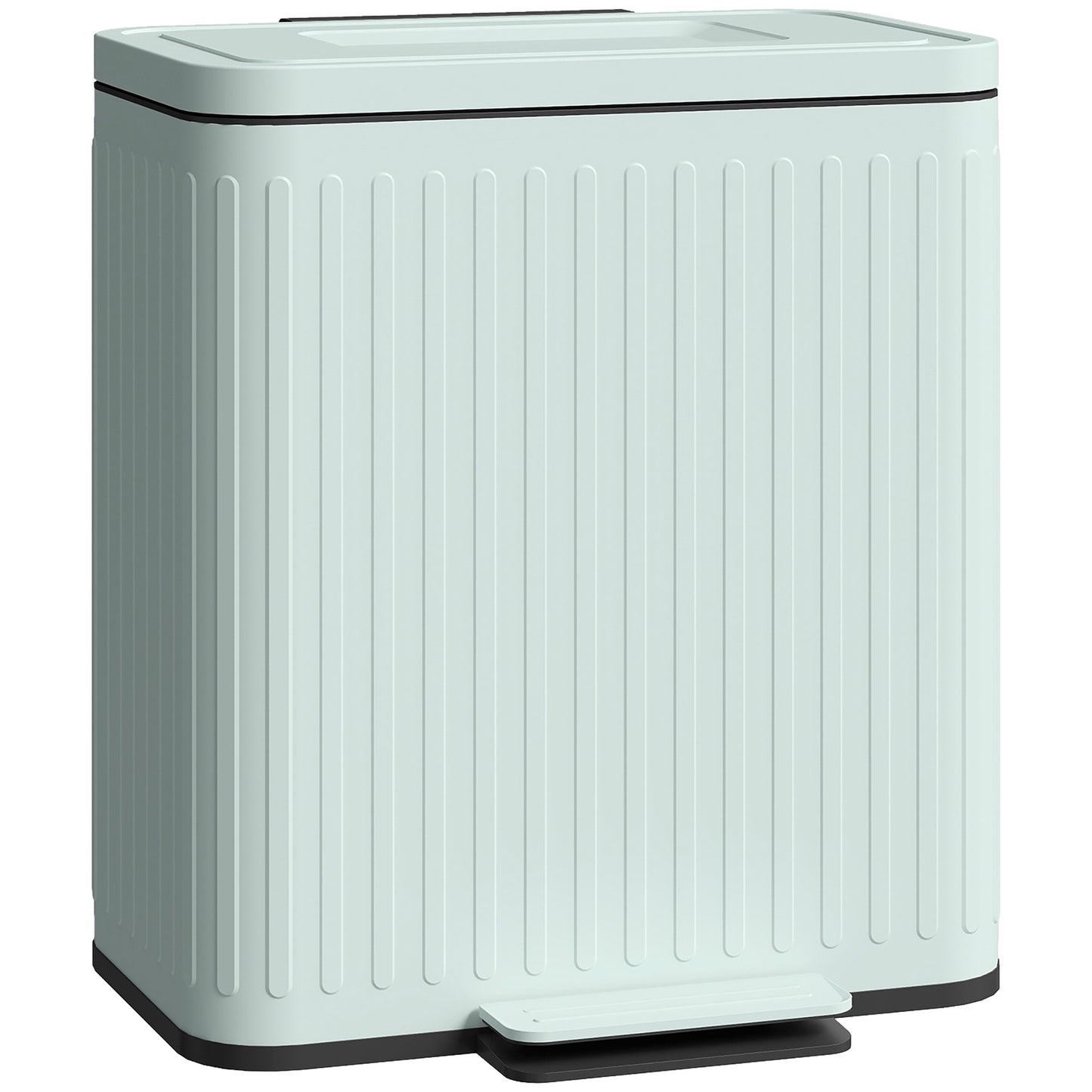40L Dual Pedal Bin, Metal, 2 x 20L Capacity