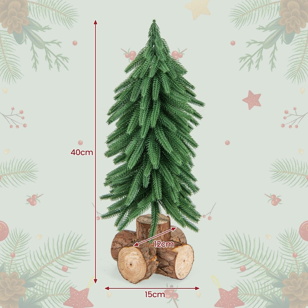 40 cm high table Christmas tree artificial Christmas tree with 200 branch tips