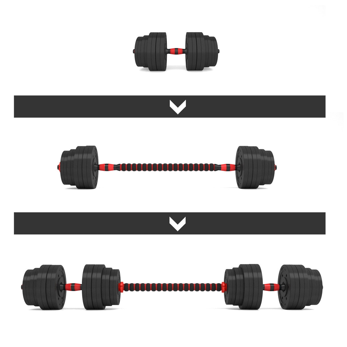 40kg Adjustable Barbell & Dumbbell Set for Home Gym