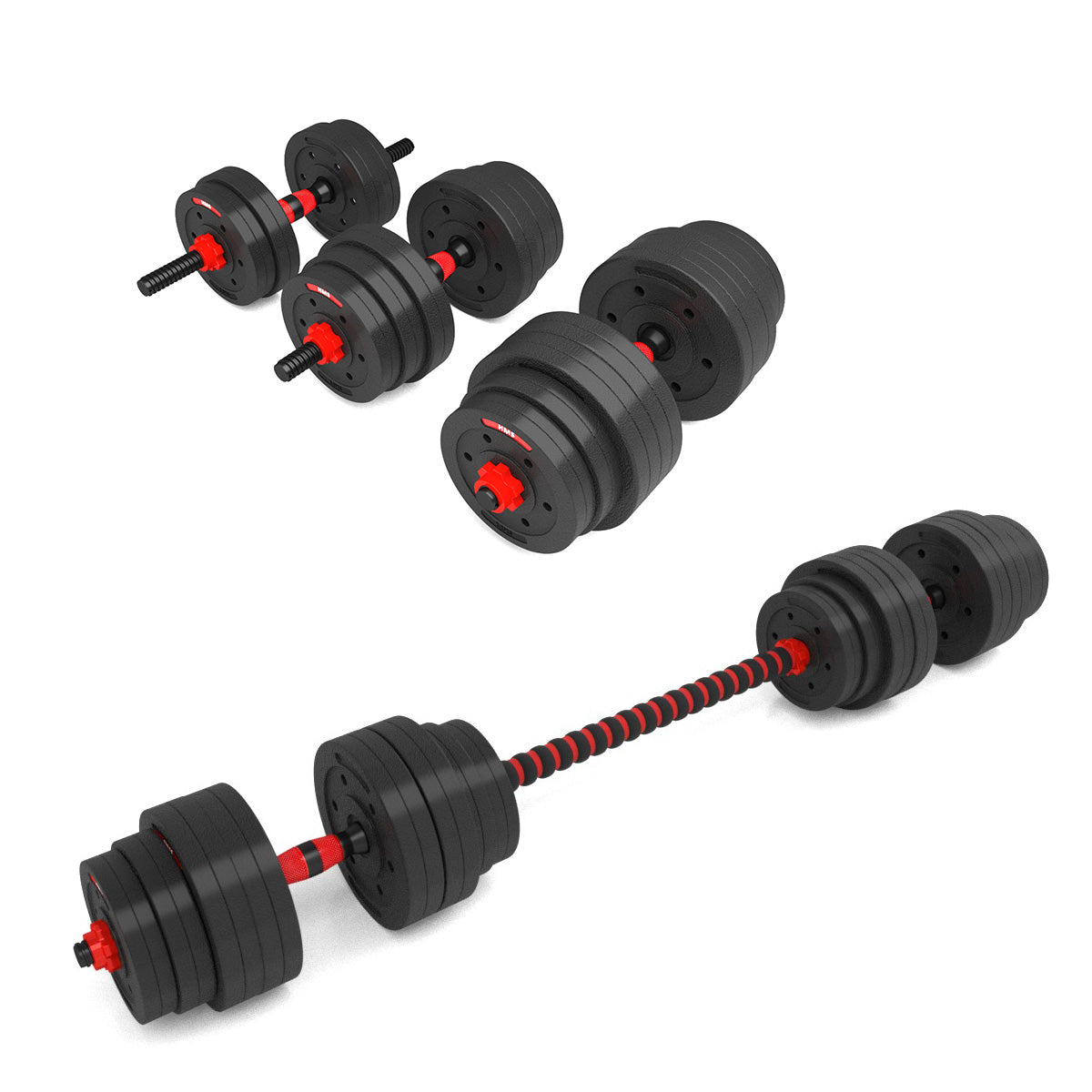 40 kg Adjustable Barbell and Dumbbell Set