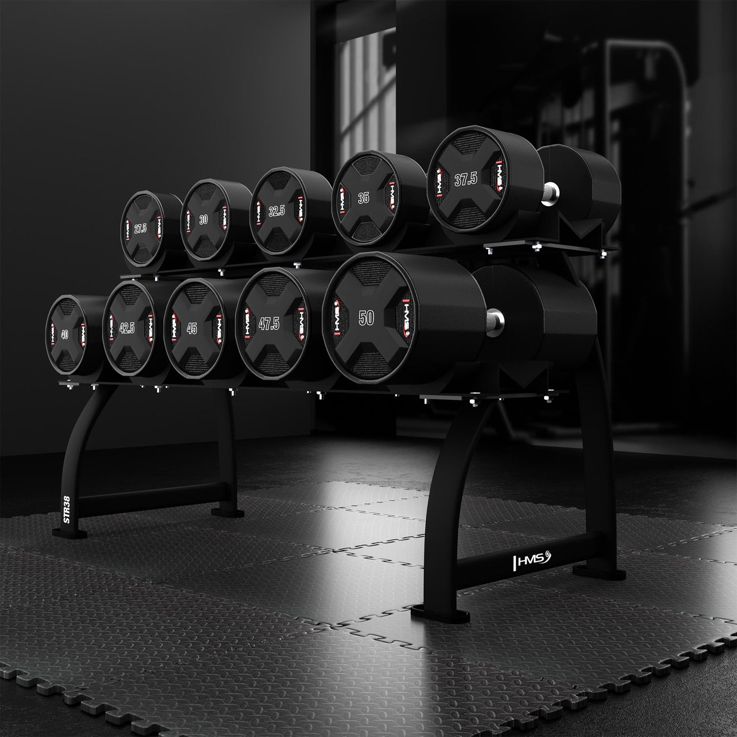 40 kg Polyurethane Dumbbell – Durable, Non-Slip Grip