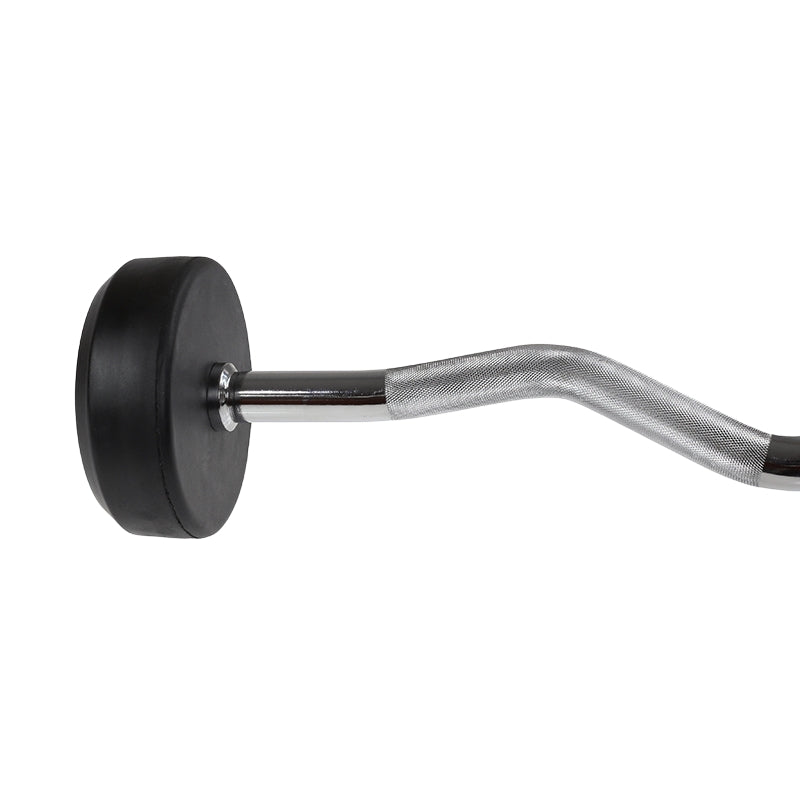 40 kg Rubber Coated Curl Bar – Gym Equipment