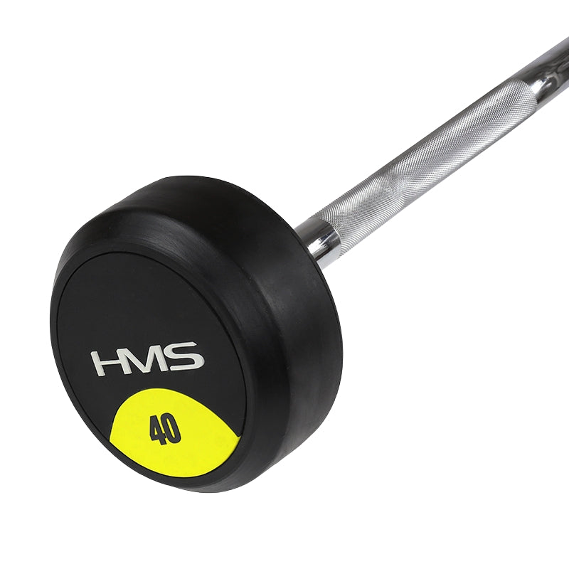 40 kg Rubber Coated Curl Bar – Gym Equipment