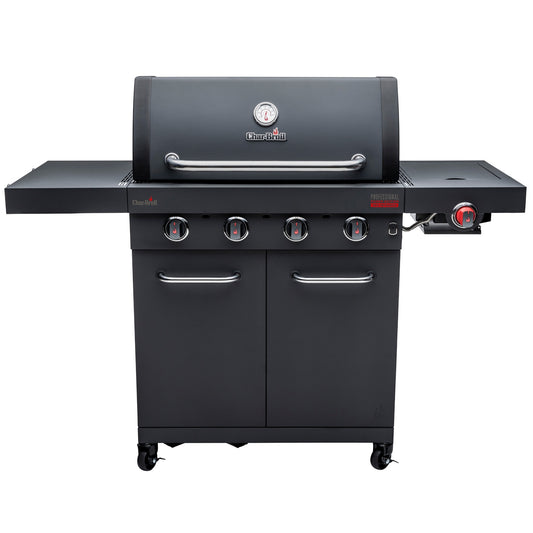 4-Burner Gas Grill with Infrared Sear Burner, Cast Iron Grates