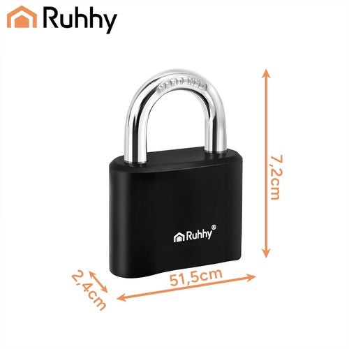 4-Digit Steel Combination Padlock, 50mm Security