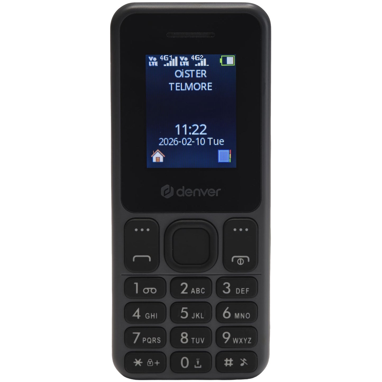 4G Dual SIM Phone, Long Battery Life, Gray