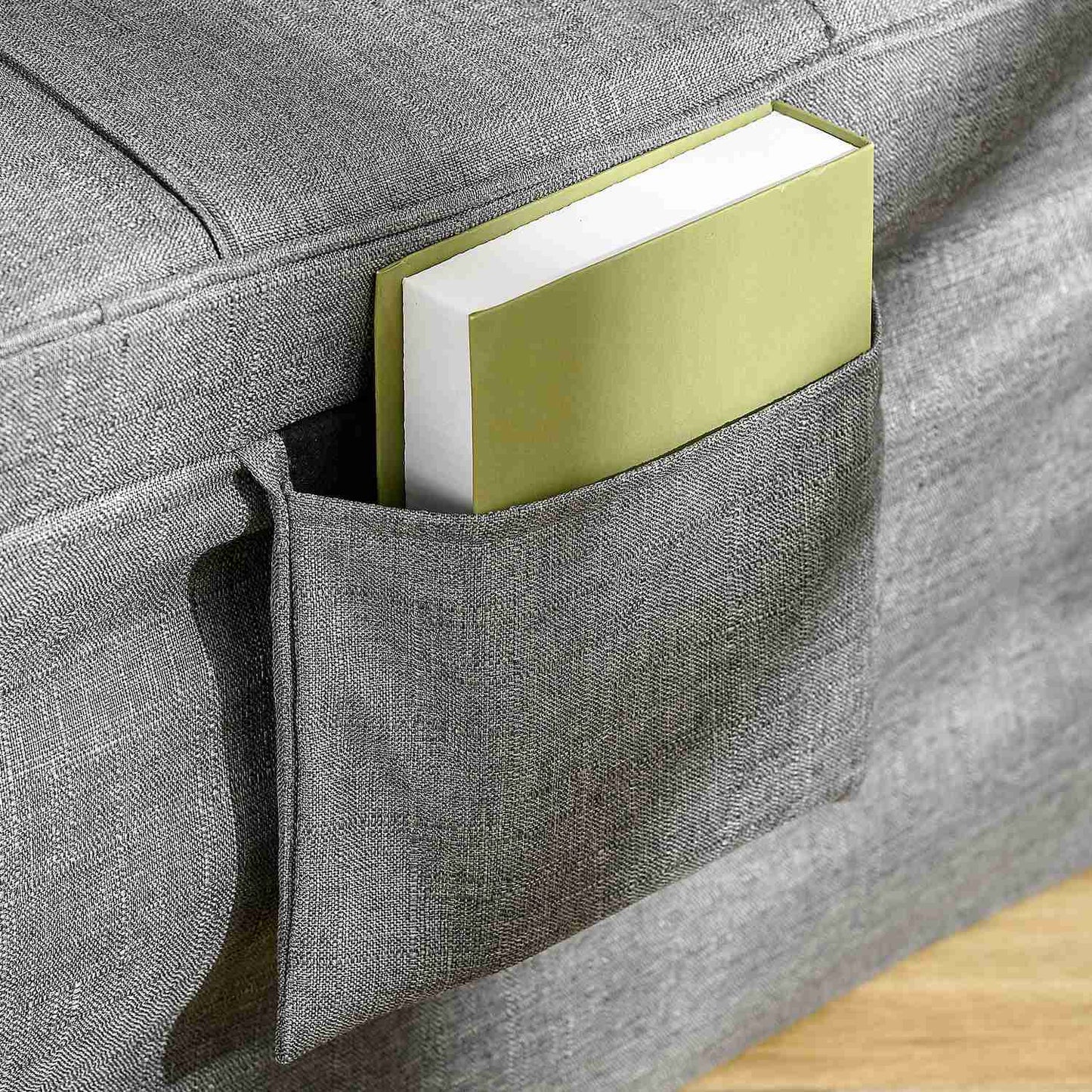 Folding 4-in-1 guest bed & ottoman with adjustable height