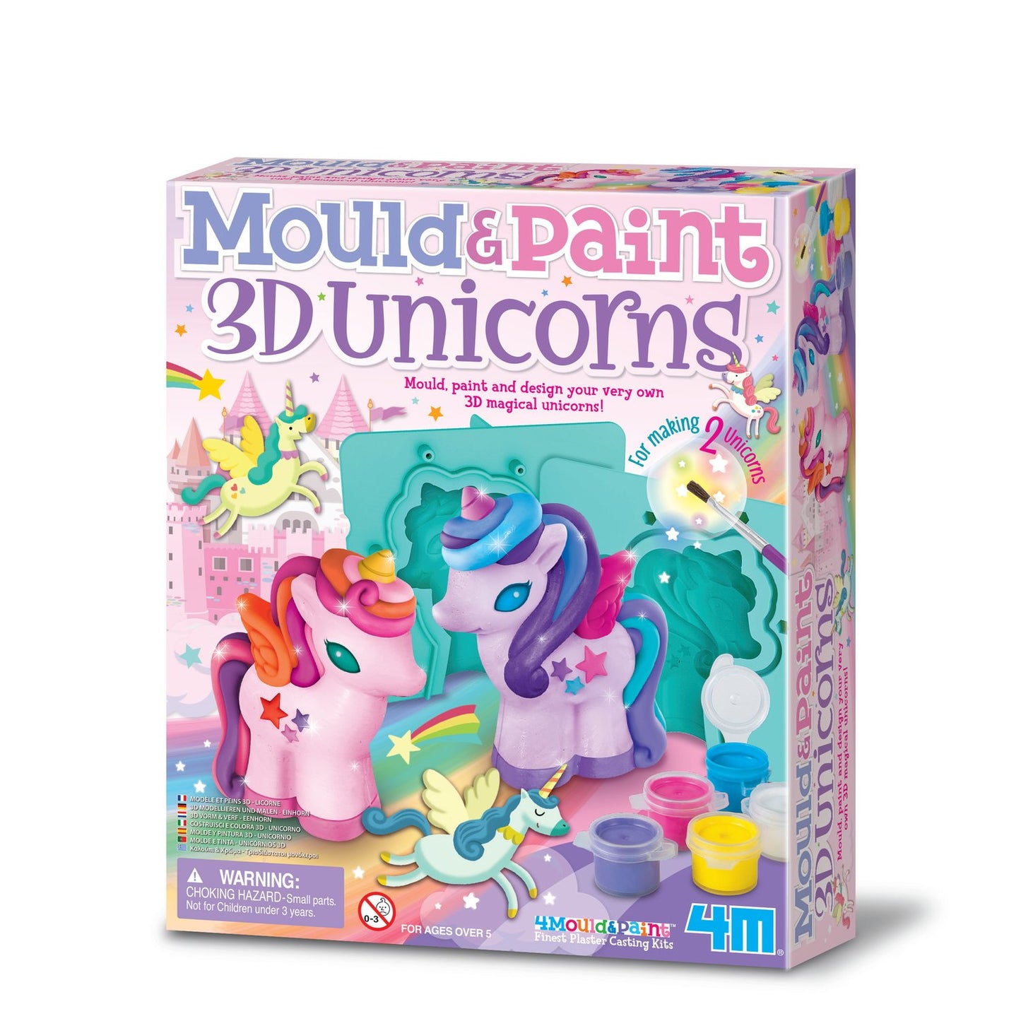 4M 3D Mould & Paint Diy Set Glitter Unicorns