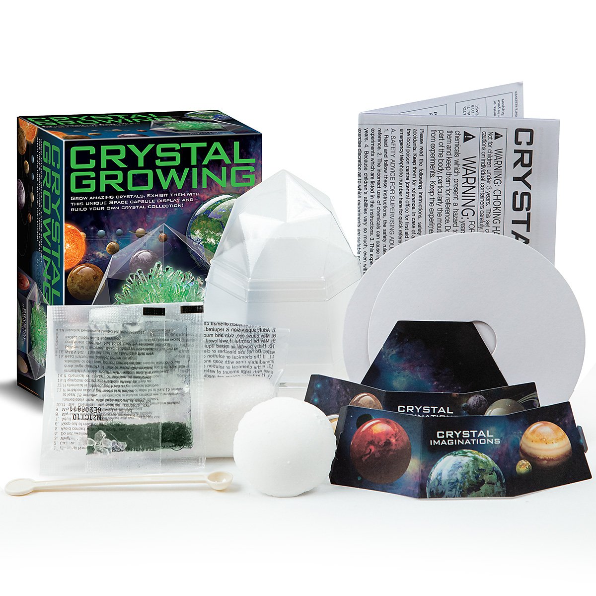4M Diy Set Crystal Imaginations Green