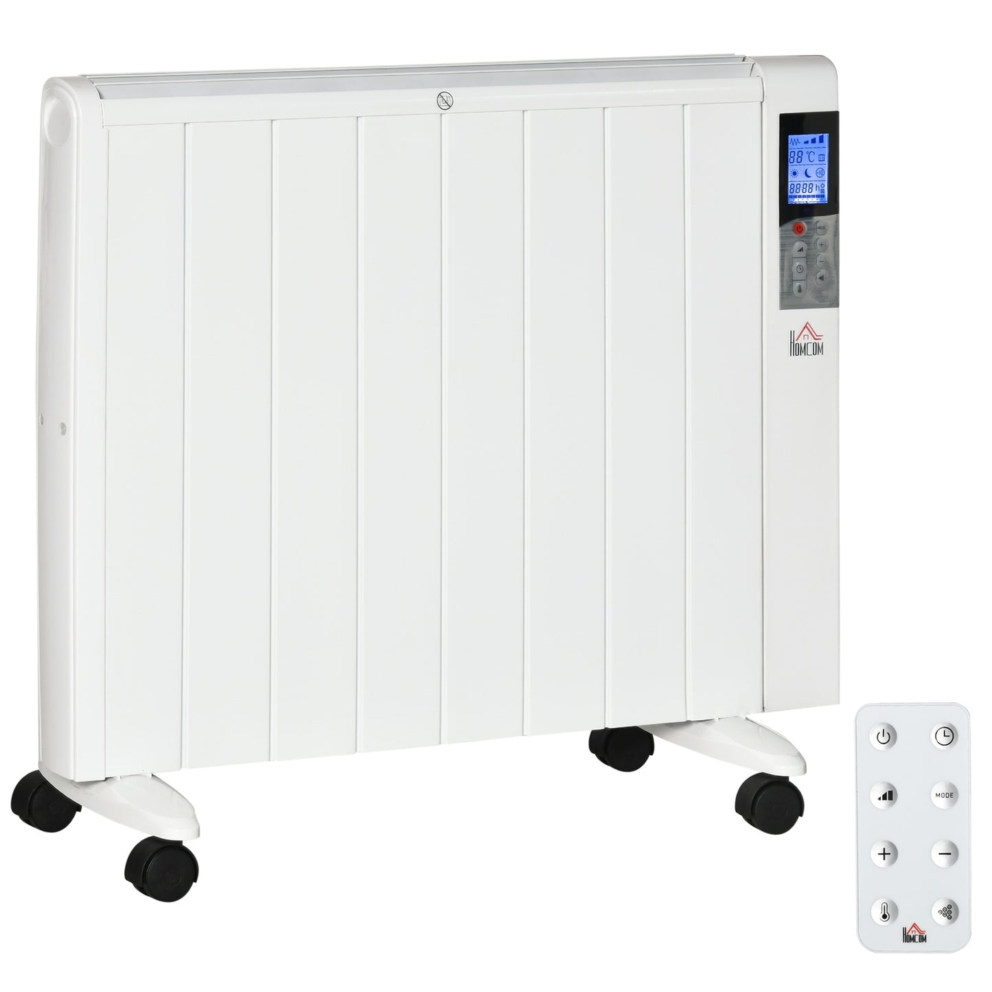 Electric heater 2000W – LCD, remote control, wheels, safe