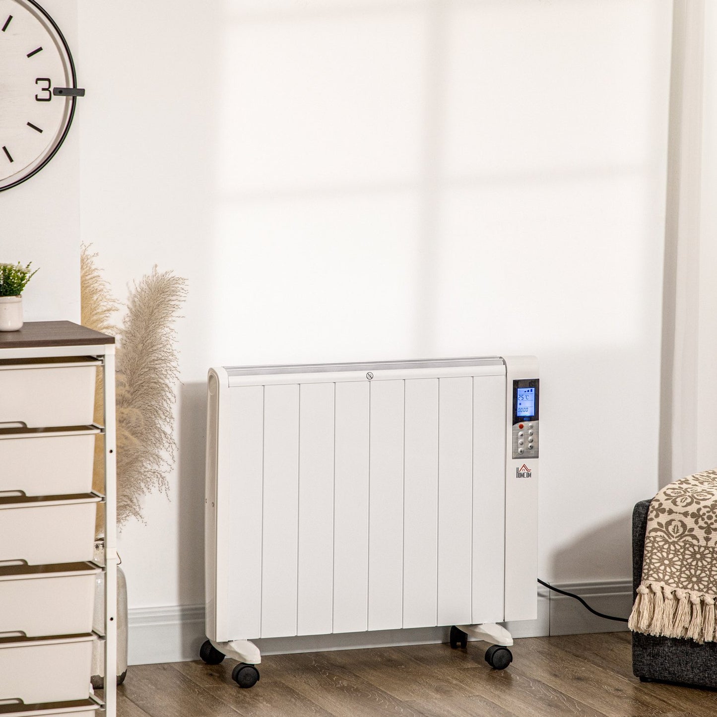 Electric heater 2000W – LCD, remote control, wheels, safe