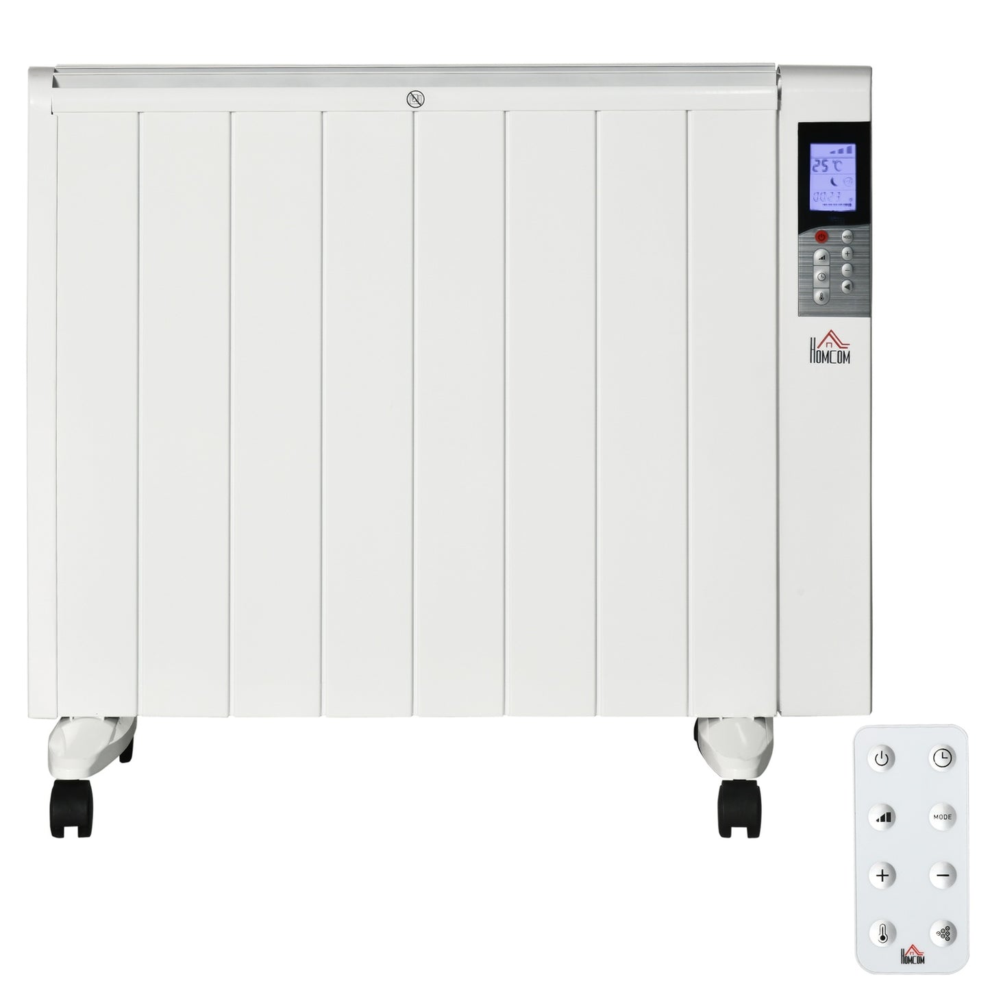 Electric heater 2000W – LCD, remote control, wheels, safe