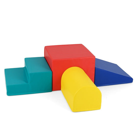 4 PCS. Foam building blocks for climbing and romping around. Soft building blocks. Giant building blocks red + blue