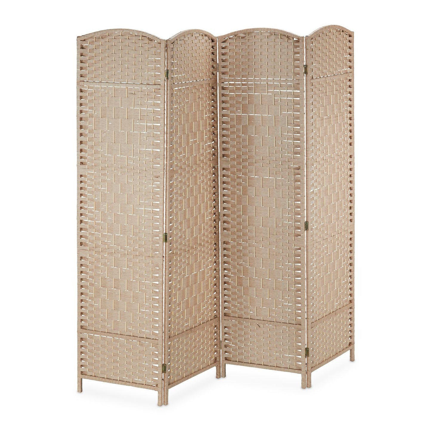 4-Panel Folding Screen in Natural Colour