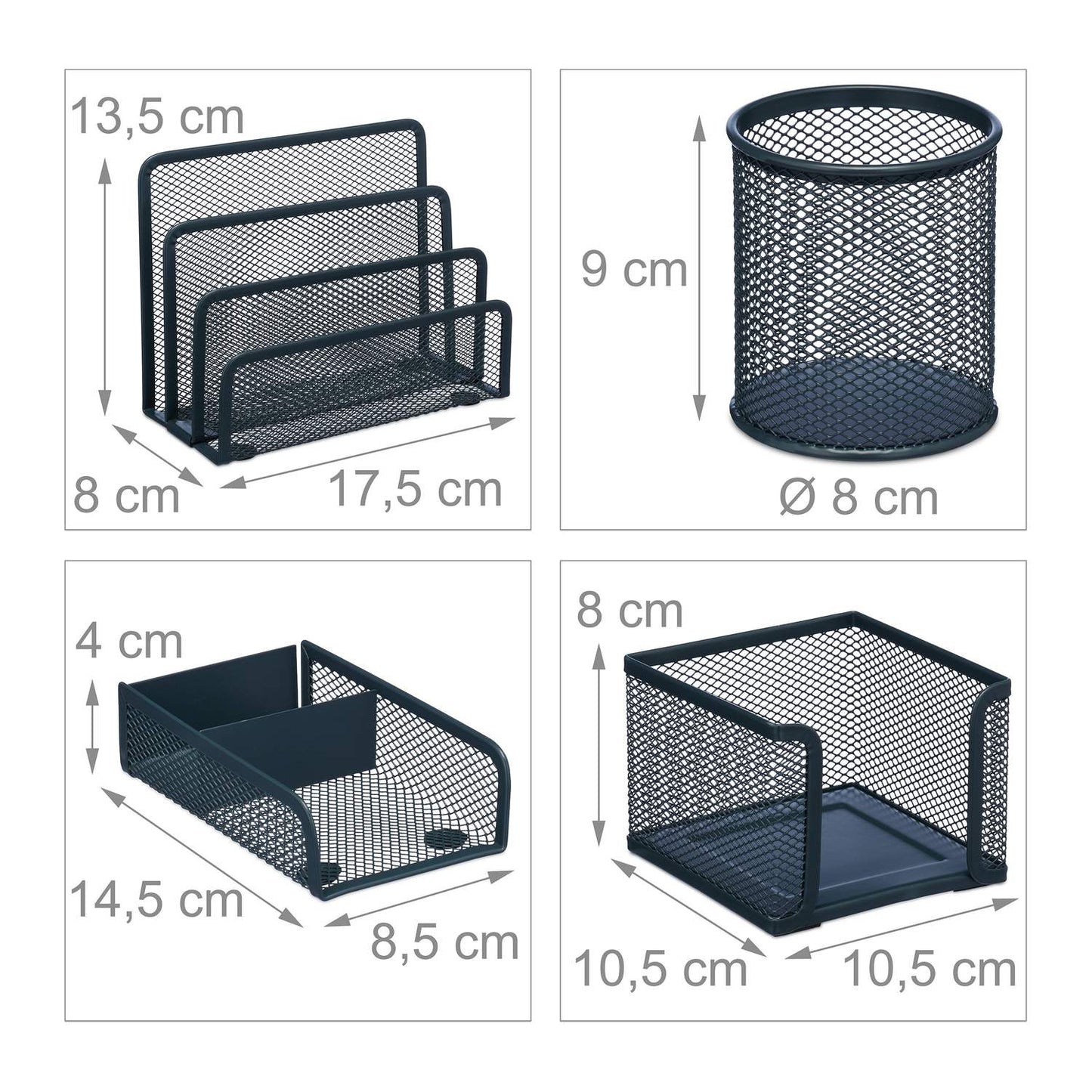 4 Piece Desk Organization Set