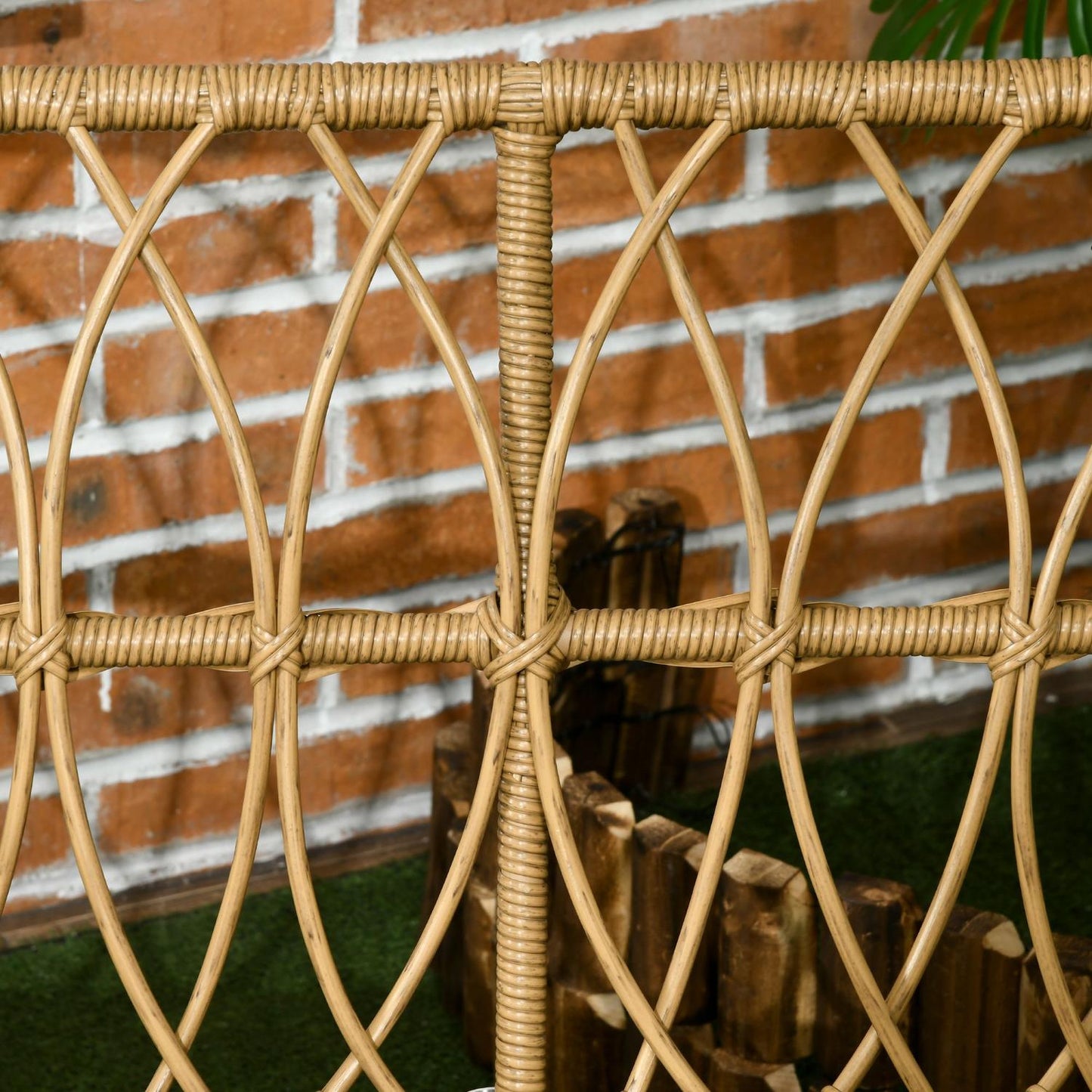 Rattan garden furniture - 4-piece with cushions