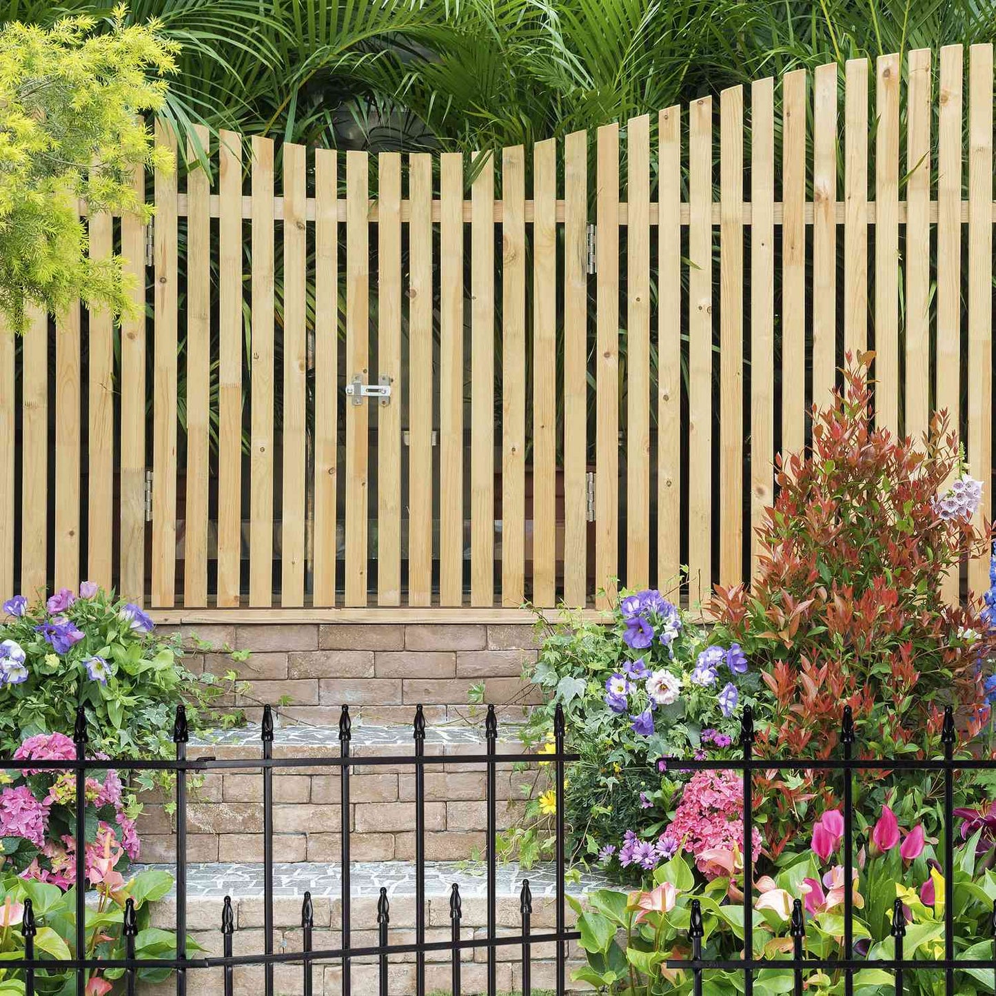 4 Piece Set Flower Bed Fence