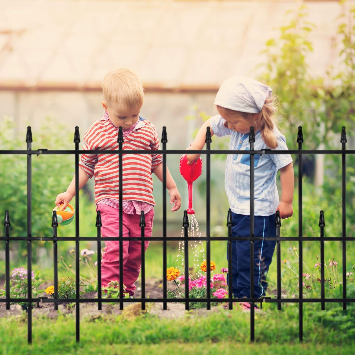 4 Piece Set Flower Bed Fence