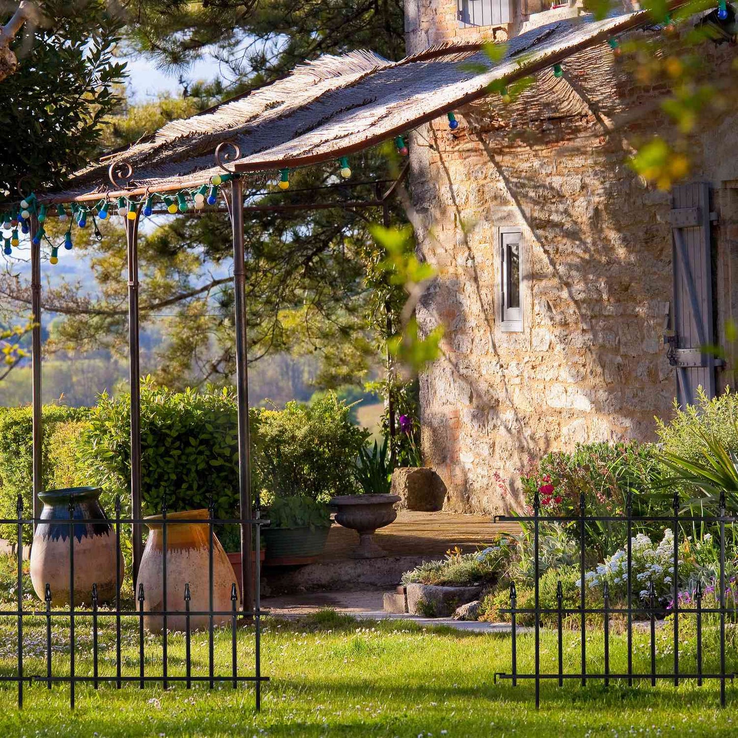 4 Piece Set Flower Bed Fence