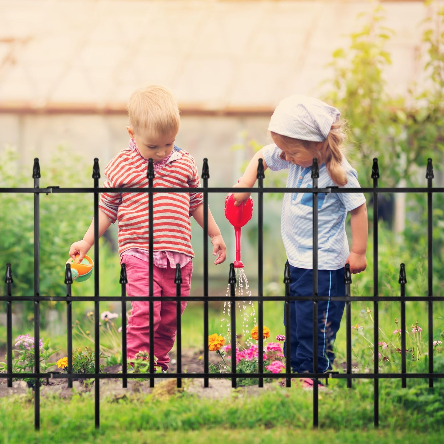 4 Piece Set Flower Bed Fence