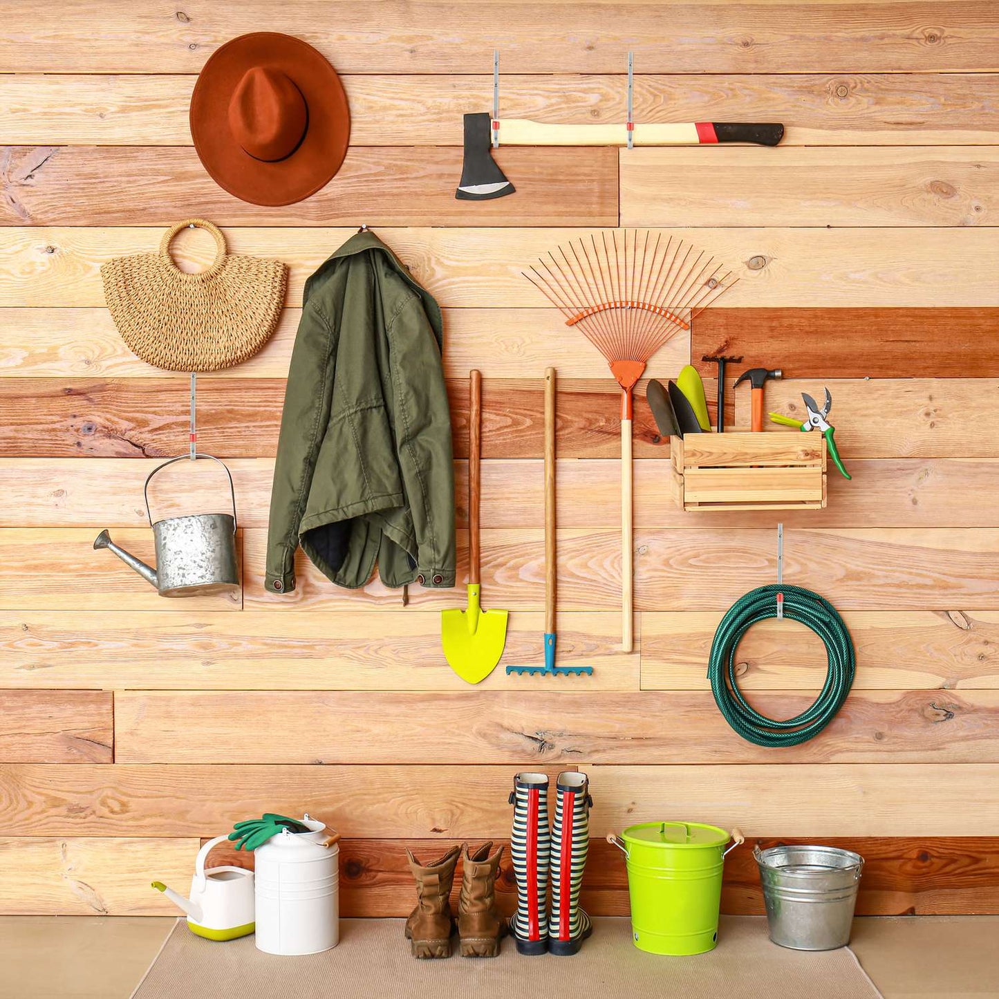 4-Piece Steel U-Shaped Wall Hooks