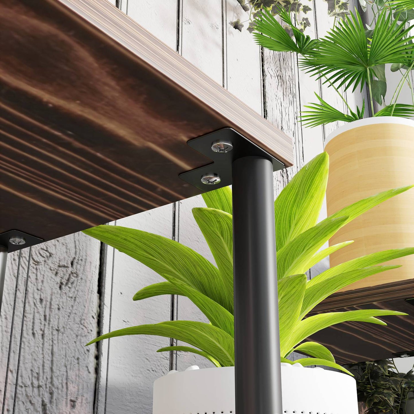 Wooden plant stand, 61.5 cm, indoor/outdoor