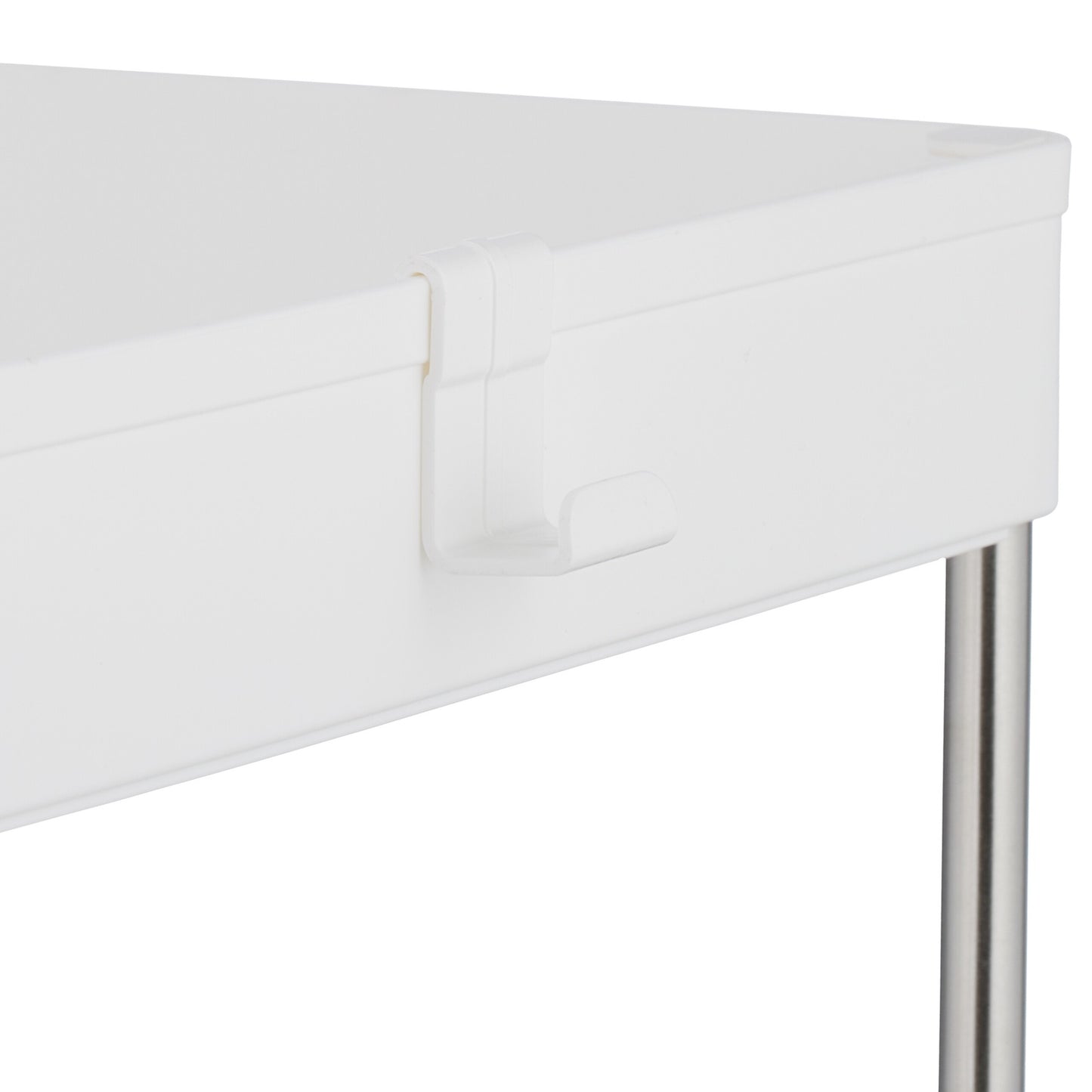 4-Tier White Trolley for Kitchen or Bathroom Storage