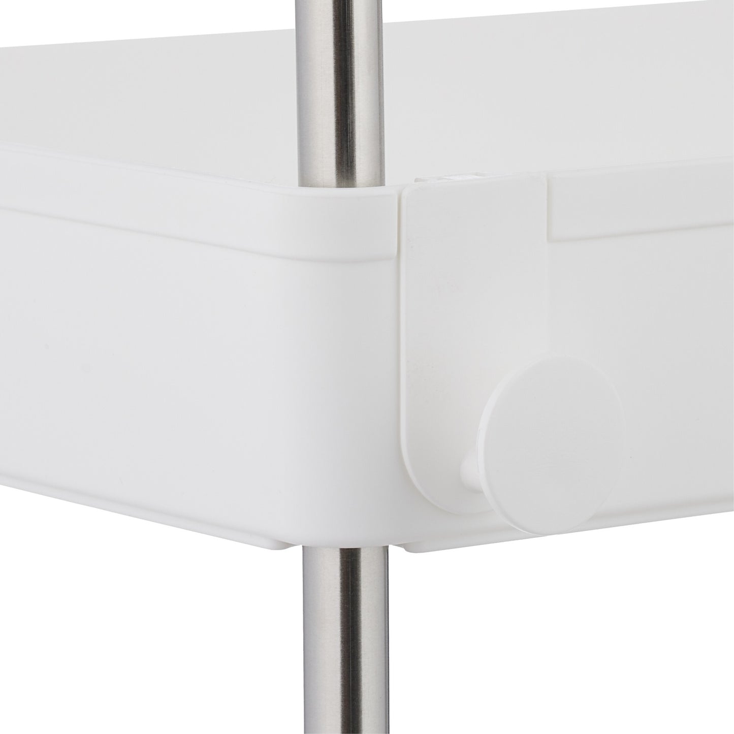 4-Tier White Trolley for Kitchen or Bathroom Storage