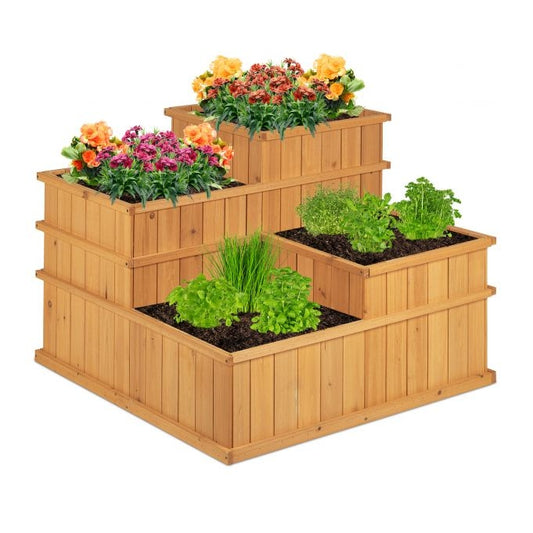 4-Tiered Raised Flowerbed
