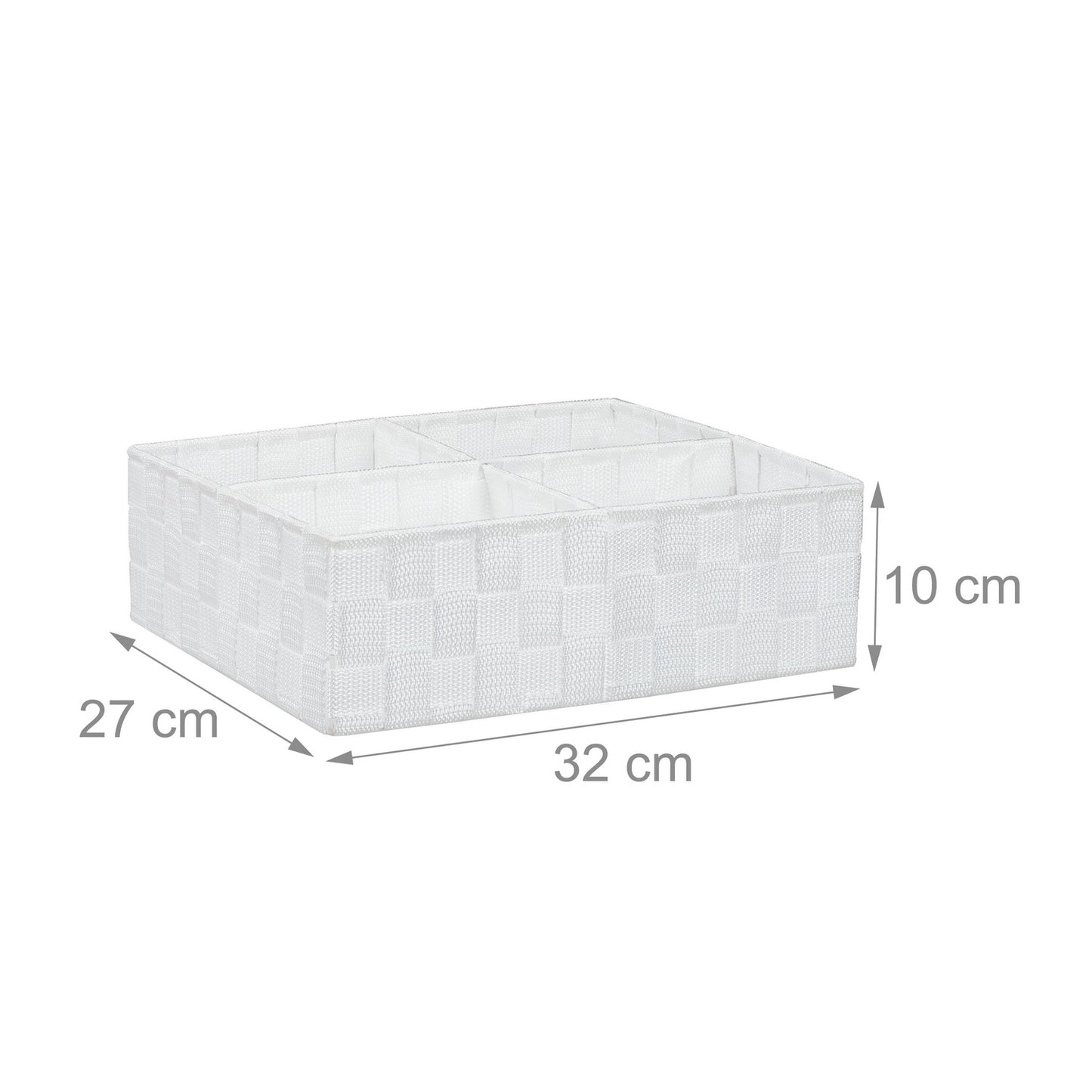 4-compartment storage box