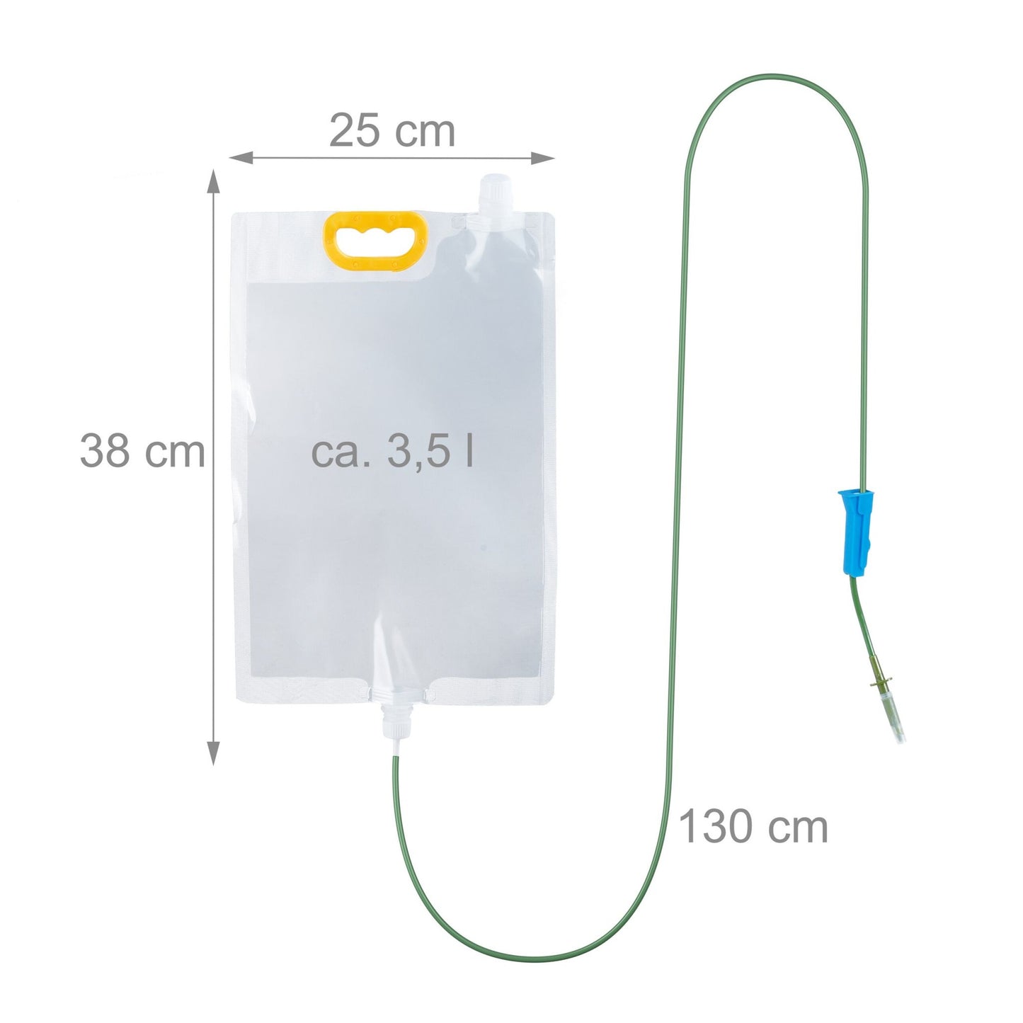 4 drip irrigation bags and yellow stickers