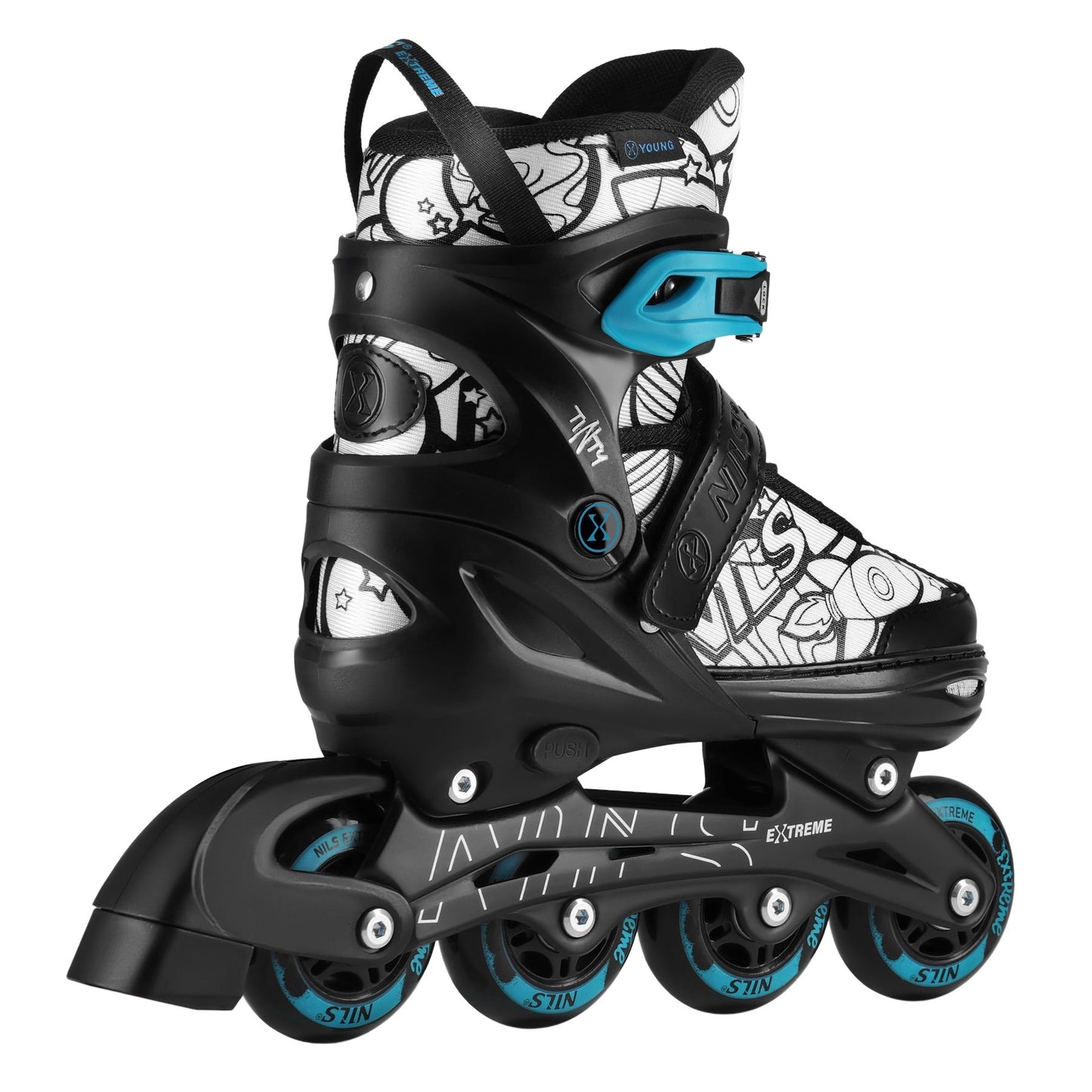 4-in-1 Adjustable Skates Set, Green, Size S (31-34)