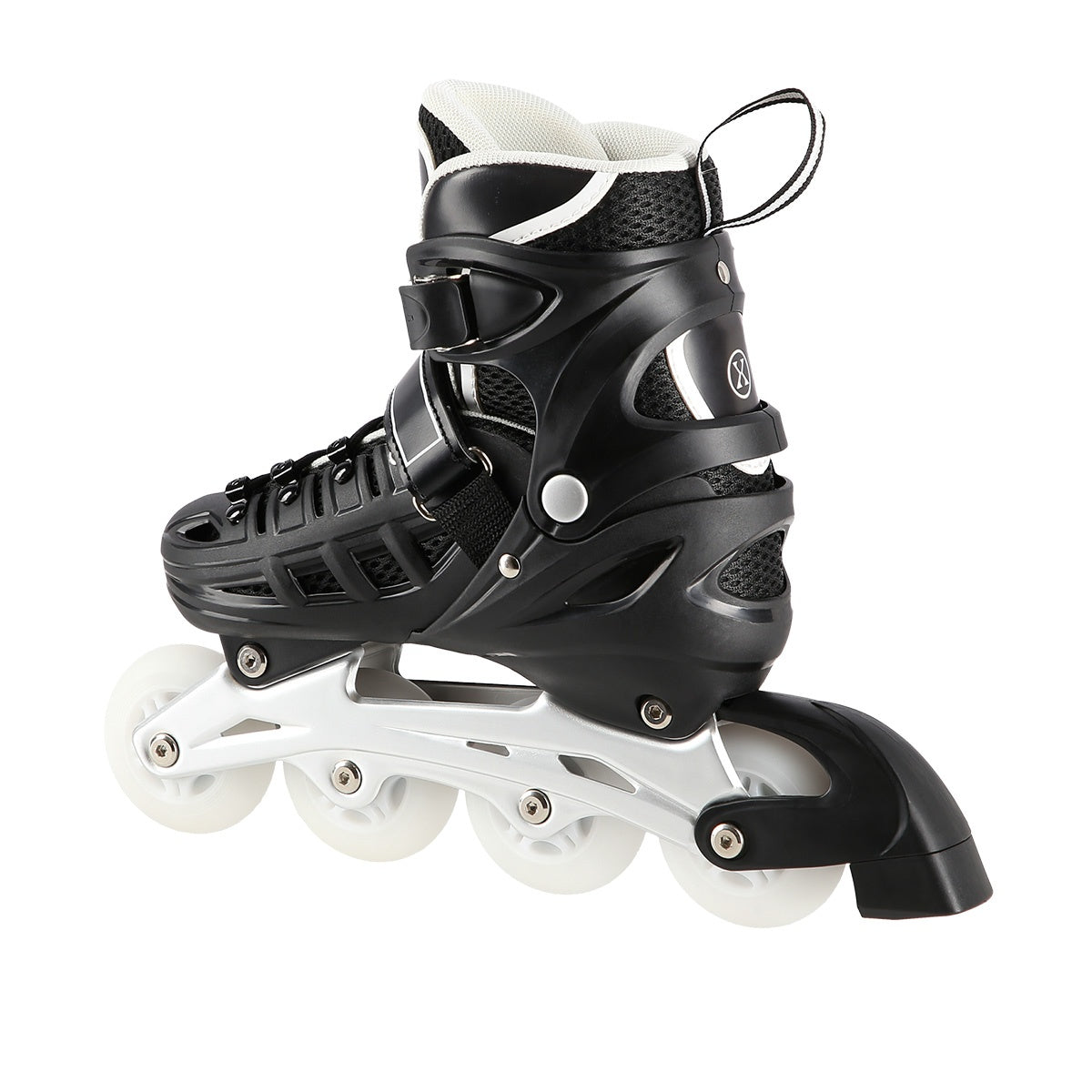 4-in-1 Black LED Inline/Ice Skates, Size L (39-42)