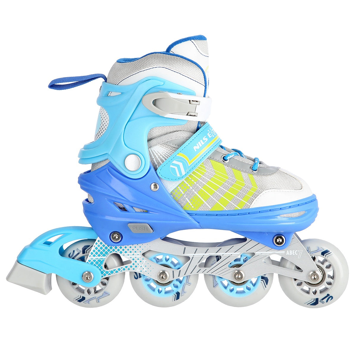 4-in-1 Blue Inline & Ice Skates, Size L (39-43)