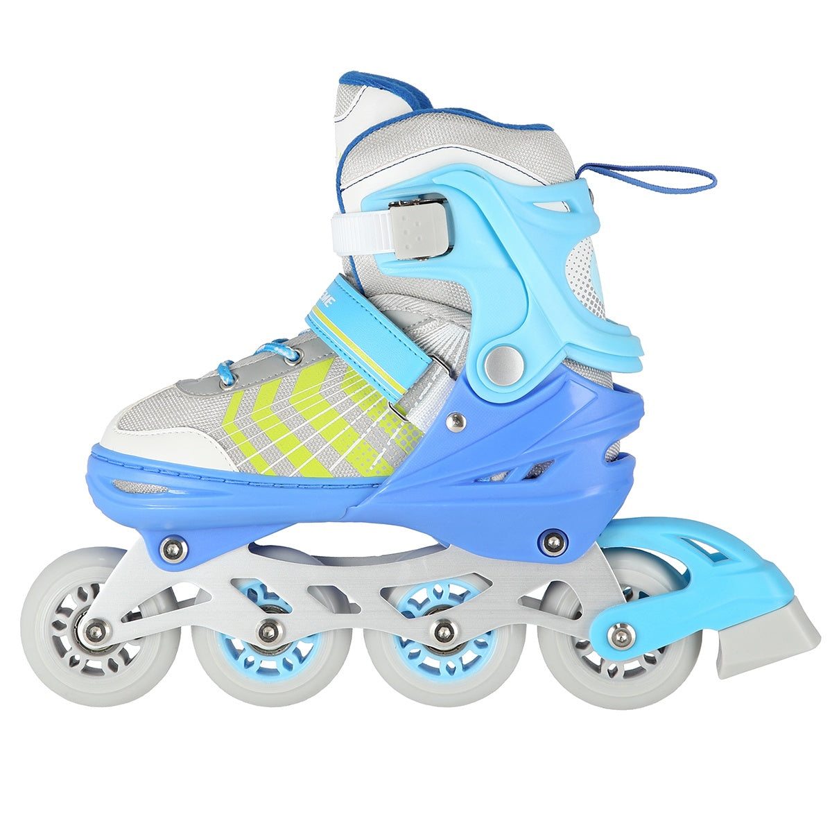 4-in-1 Blue Inline & Ice Skates, Size L (39-43)